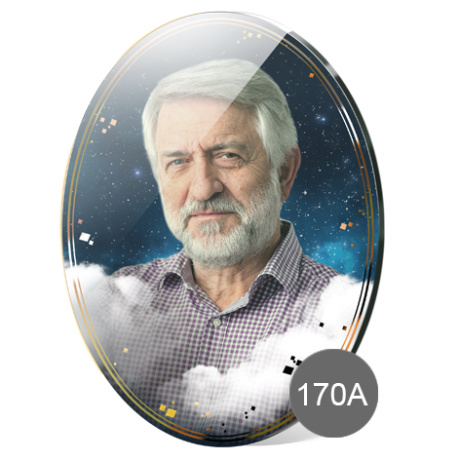 Декоративный портрет на стекле