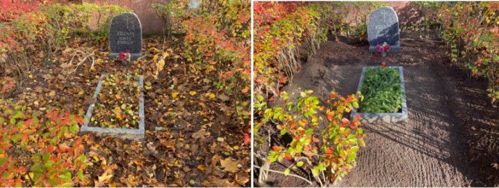 Autumn grave cleaning 