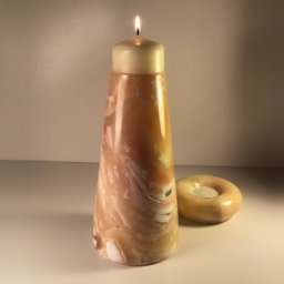 Preview image for Akmens svečturis no dabīgā Oniksa materiāla - interjeram