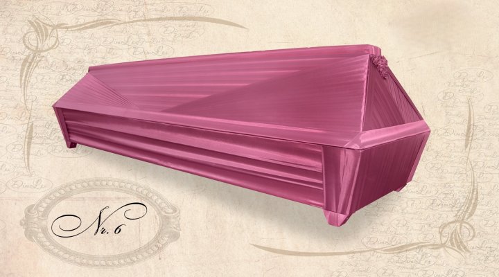 Драпированный деревянный гроб Nr.6