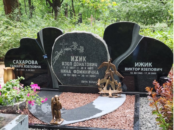 Композиция гранитных памятников