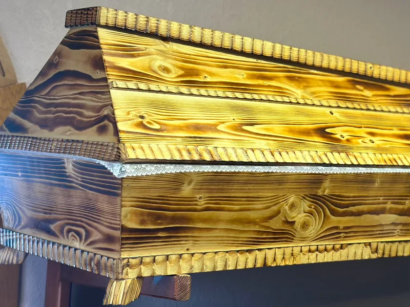 Wooden coffin