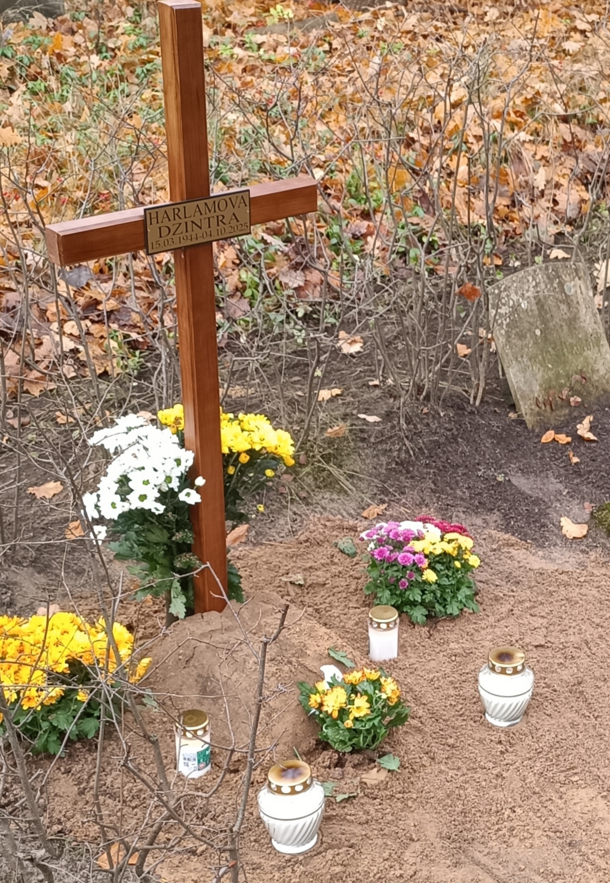 Dzintra Harlāmova Apbedīšanas vieta